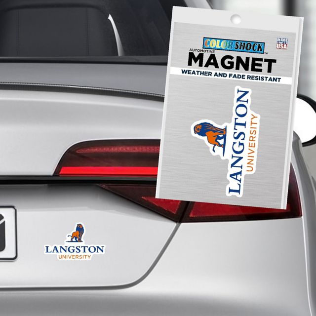 Langston University Lions 4" x 4" Magnet