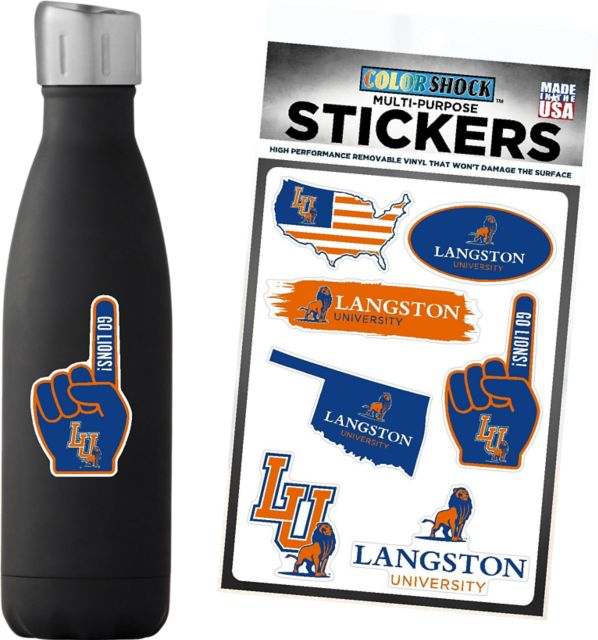 Langston University 7.5'' x 7.5'' Sticker Sheet