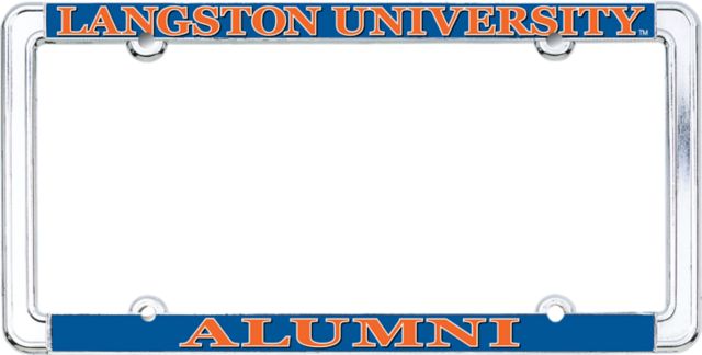 Langston University Alumni Thin Dome License Plate Frame