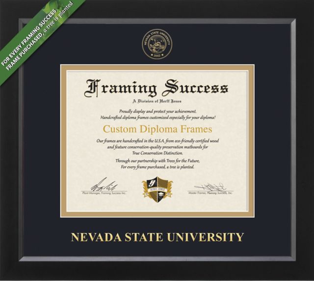 Nevada State University 8.5'' x 11'' Spirit Diploma Frame