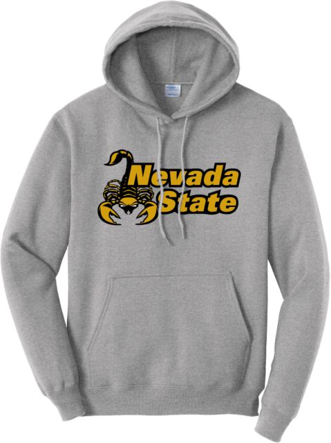 Nevada State Tall Athletic Heather Fleece Hoodie- Nevada State Scorpion - ONLINE ONLY