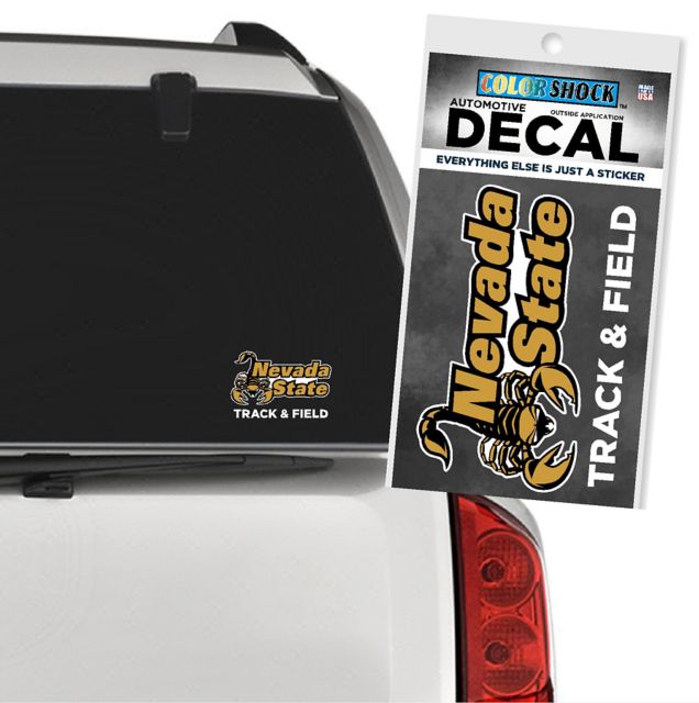 Nevada State College Scorpions Track Decal
