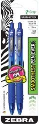 Z-Grip Ballpoint Pen 2pk Carded Blue Ink