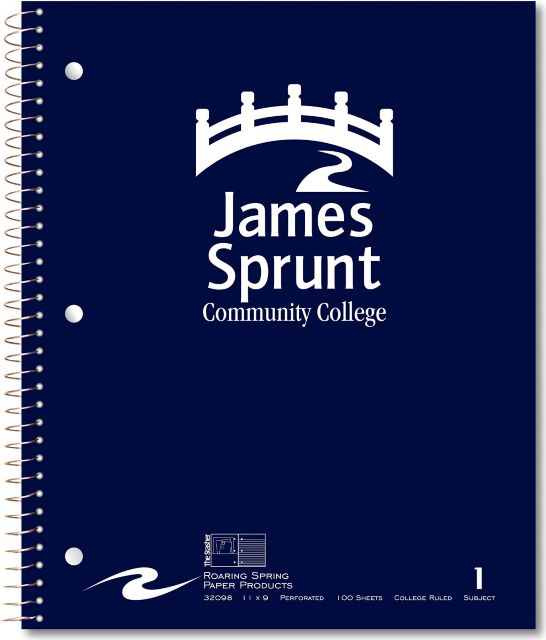 James Sprunt Community College Notebook 100-Sheet