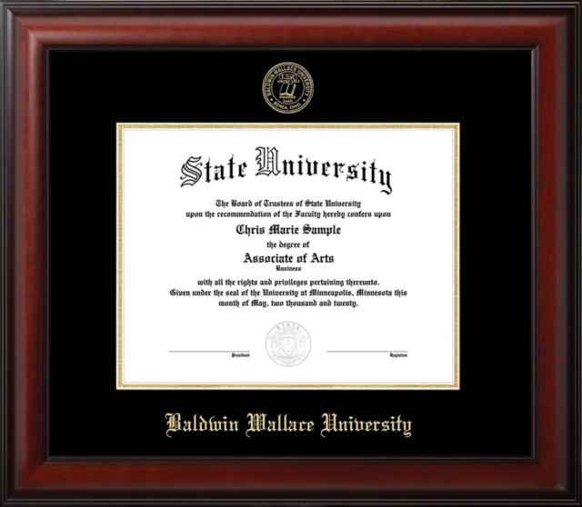Baldwin Wallace University 11x8.5 Diploma Frame