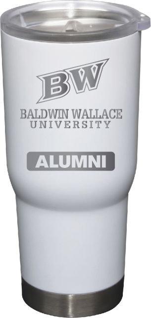 22 oz White Stainless Steel Tumbler Alumni