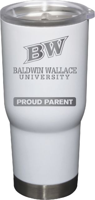 22 oz White Stainless Steel Tumbler Proud Parent