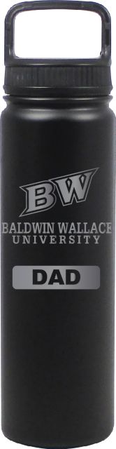 24 oz Matte Black Stainless Steel Water Bottle Dad