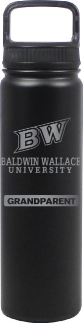 24 oz Matte Black Stainless Steel Water Bottle Grandparent