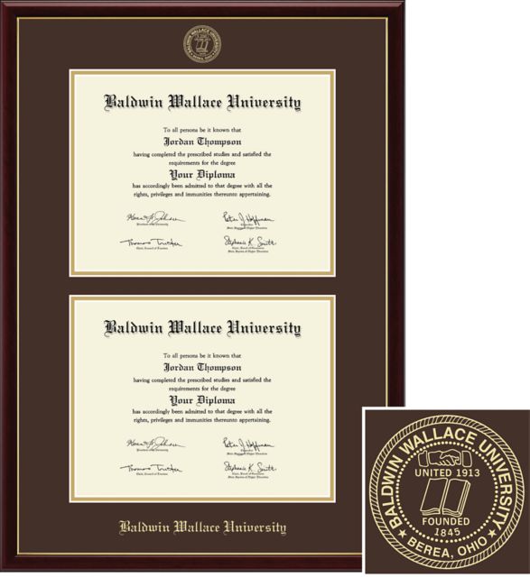 Church Hill Classics Double Document, 8.5x11, Bachelors, Masters, Diploma Frame - ONLINE ONLY