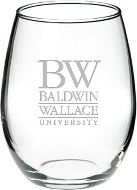 Baldwin Wallace University 21 oz. Stemless Wine Glass