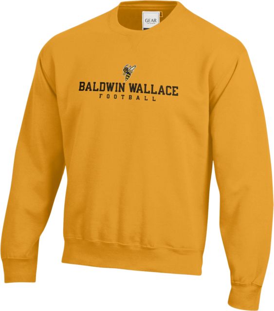Baldwin Wallace University Yellow Jackets Football Crewneck Sweatshirt