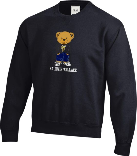 Baldwin Wallace University Yellow Jackets Teddy Crewneck Sweatshirt