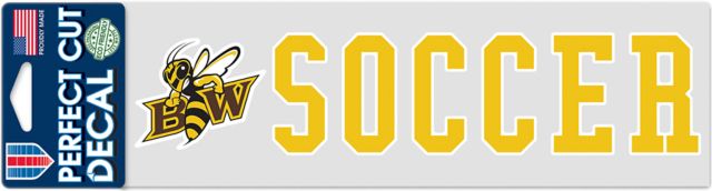 Baldwin Wallace University Soccer 3'' x 1'' Decal