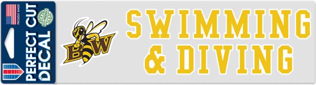Baldwin Wallace University Swimming 3 x 10 Decal