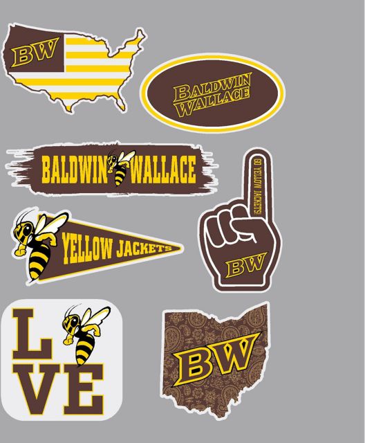 Baldwin Wallace University 7.5'' x 7.5'' Sticker Sheet