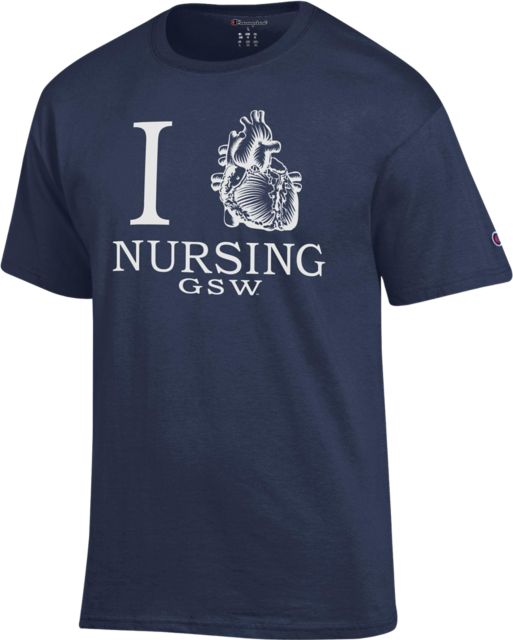 Georgia Southwestern State University I Heart Nursing Short Sleeve T-Shirt