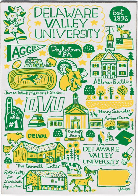 Delaware Valley University Julia Gash Jumbo Magnet