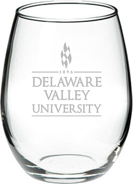 Delaware Valley University 21 oz. Stemless Wine Glass