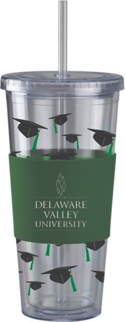 Delaware Valley University Acrylic Tumbler with Straw