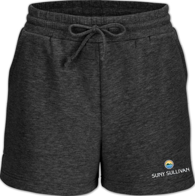 SUNY Sullivan County Community College Boxercraft Women's Heather Fleece Short SUNY Sullivan Stacked - ONLINE ONLY