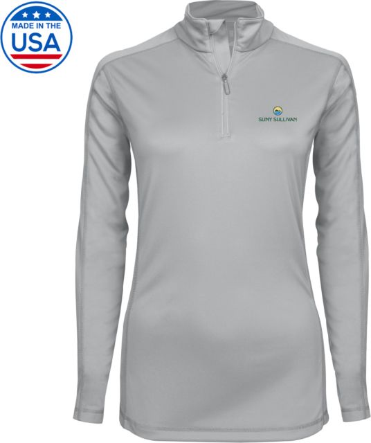 SUNY Sullivan County Community College Syntrel Women's Platinum Interlock 1/4 Zip SUNY Sullivan Stacked - ONLINE ONLY