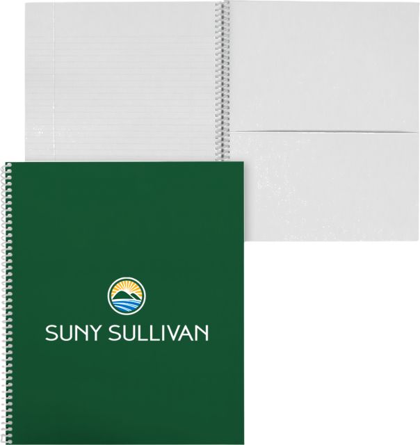 SUNY Sullivan County Community College College Spiral Notebook w/Clear Coil SUNY Sullivan Stacked - ONLINE ONLY