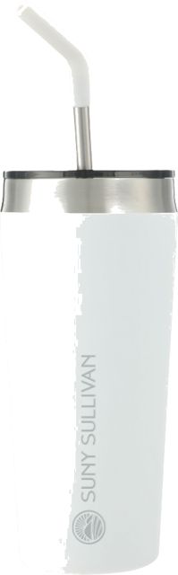 SUNY Sullivan County Community College Faye Vacuum Tumbler w/ Stainless Steel Straw 20 oz SUNY Sullivan Flat Engraved - ONLINE ONLY