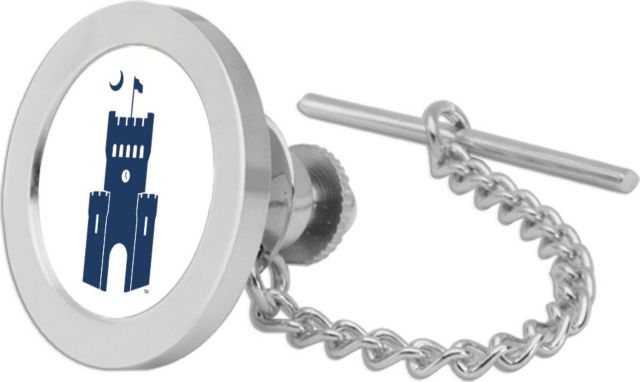 CSI Silver Tie Tack/Lapel Pin Gift Boxed With Colored Medallion - ONLINE ONLY