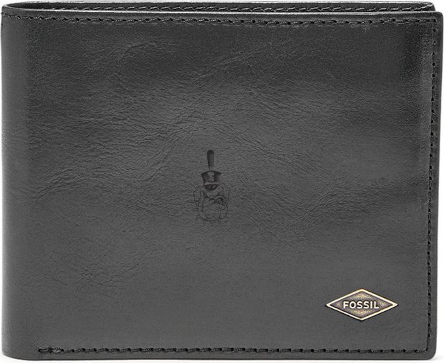 Fossil Leather Ryan RFID Flip ID Bifold - Black - ONLINE ONLY