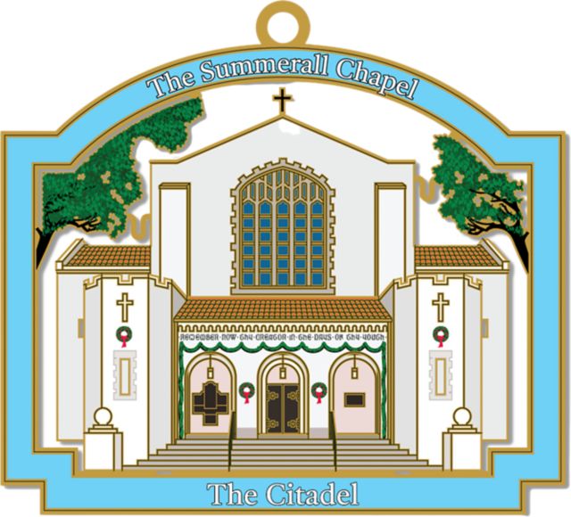 The Citadel Brass Ornament