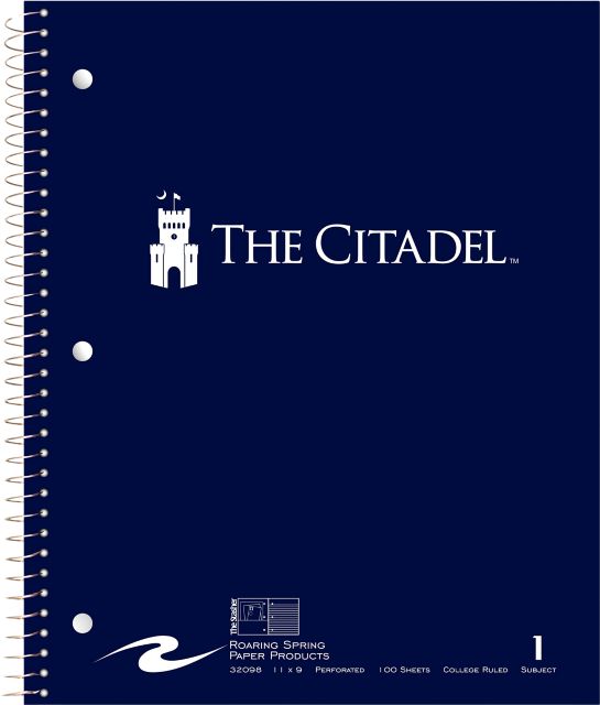 The Citadel Notebook 100-Sheet
