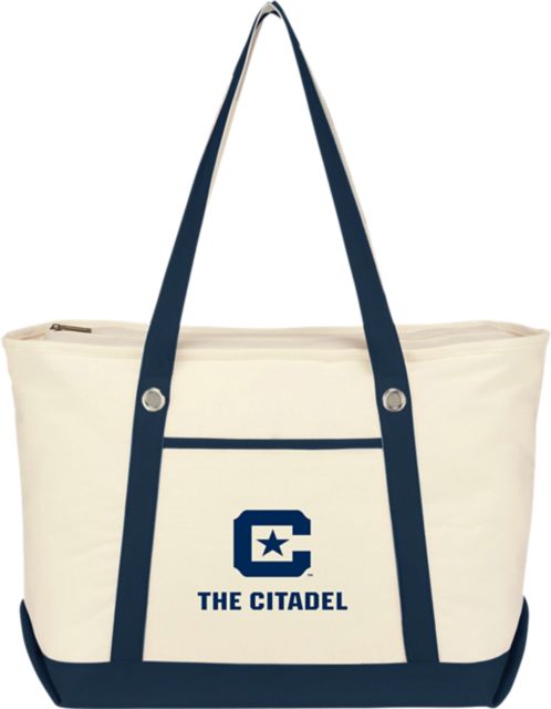 The Citadel Canvas Zippered Tote Bag