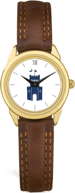 CSI Withomens Browithn Leather Withatch With Colored Medallion - ONLINE ONLY