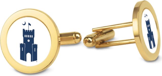 CSI Gold Cufflinks (Gift Boxed) With Colored Medallion - ONLINE ONLY
