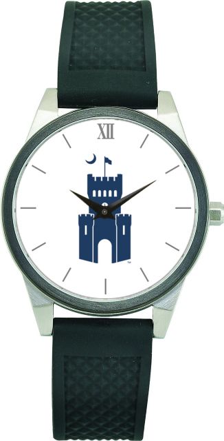 CSI Women's Wristwatch (Gift Boxed) With Black Silicone Strap And Color Medallion. - ONLINE ONLY