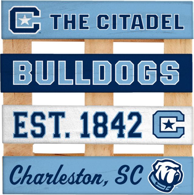 The Citadel Bulldogs Pallet Coasters - 4 Pack