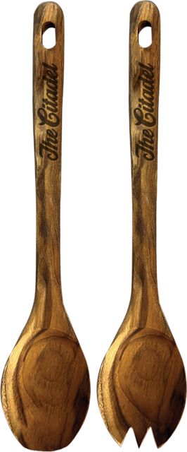 The Citadel Teak Fork and Spoon Set