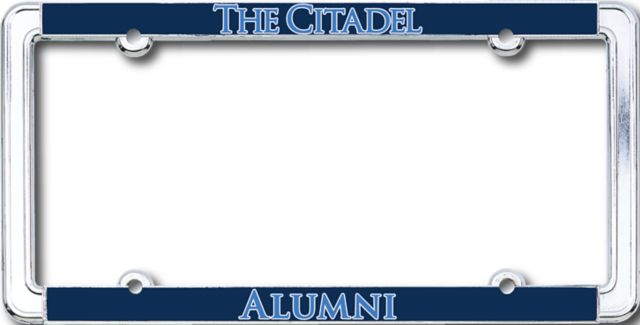 The Citadel Alumni Thin Dome License Plate Frame