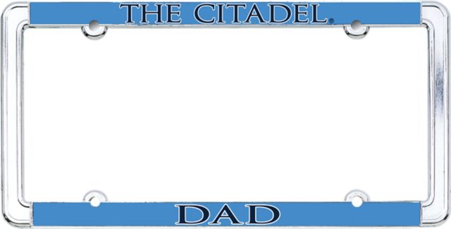 The Citadel Dad License Plate Frame