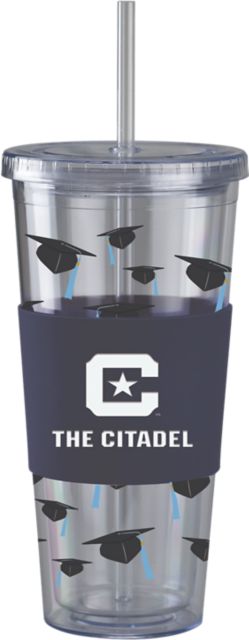 The Citadel Bulldogs Acrylic Tumbler with Straw