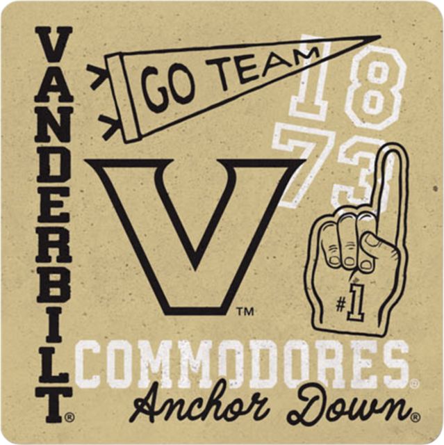 Vanderbilt University 4" x 4" Coaster