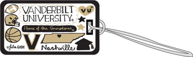 Vanderbilt University Julia Gash Luggage Tag