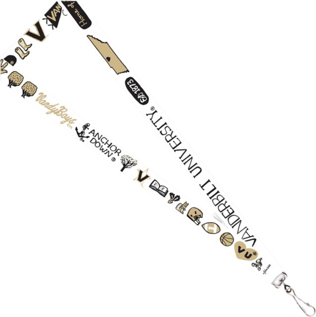 Vanderbilt University Julia Gash 3/4" Lanyard