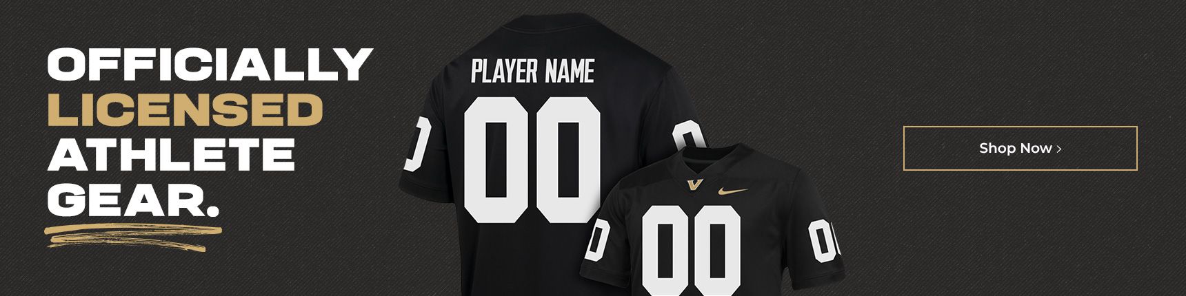 Officially licensed athlete gear.
