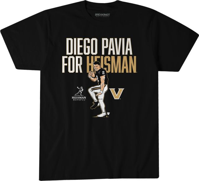 Vanderbilt Football Diego Pavia For Heisman Short Sleeve T-Shirt