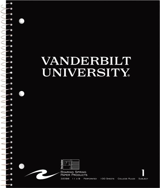 Vanderbilt University Notebook 100-Sheet