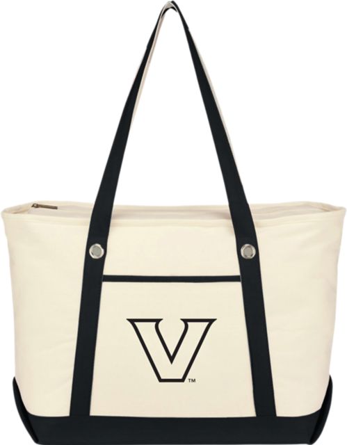 Vanderbilt University Canvas Zippered Tote Bag