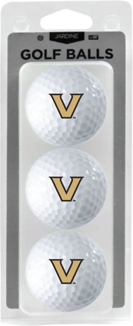 Vanderbilt University 3 Pack Golf Balls