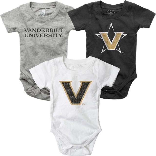 Vanderbilt University Infant 3 Pack Bodysuit